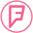 foursquare, location svg vector icon