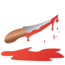 bloody, halloween, knife, scary icon