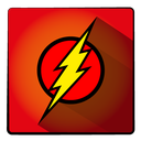 flash, hero, super icon