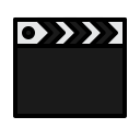google, media, multimedia, player, video svg vector icon