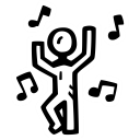 celebration, dance, dancer, party svg vector icon