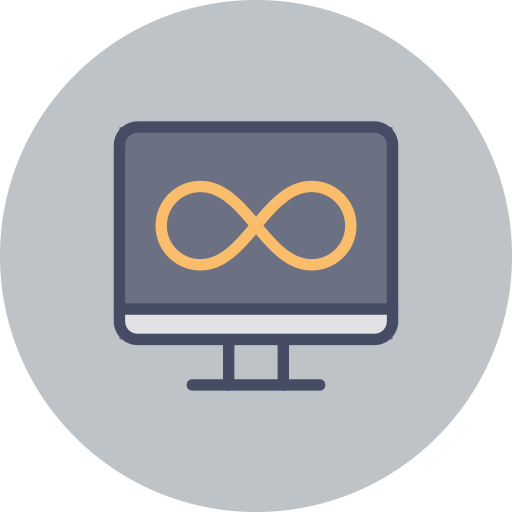 Screen Infinity svg vector icon