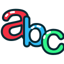 abc, letter, letters, lowercase svg vector icon