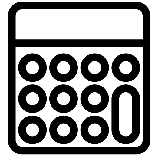 Calculator svg vector icon
