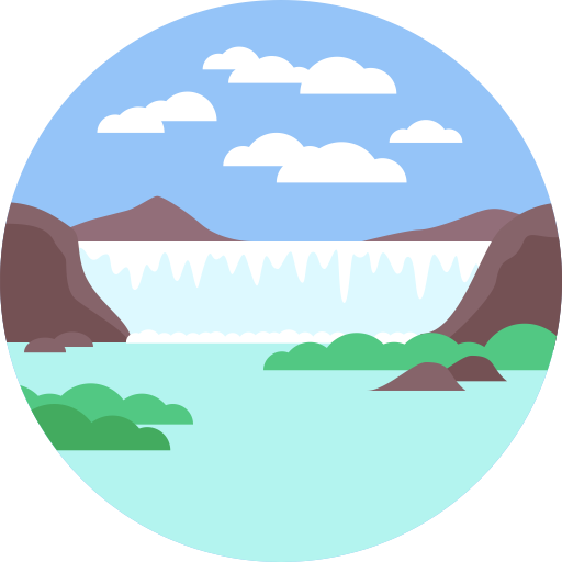 Waterfall svg vector icon