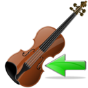 violin,back,instrument,left,prev,backward,previous,arrow icon