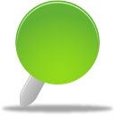 green, pin icon