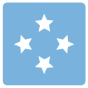 country, flag, micronesia svg vector icon