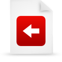 document, file, paper, red icon