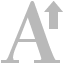 font,font up,up icon