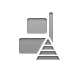 align,vertical,right,pyramid icon