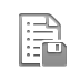 list,diskette icon