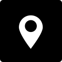 location, media, social, square svg vector icon