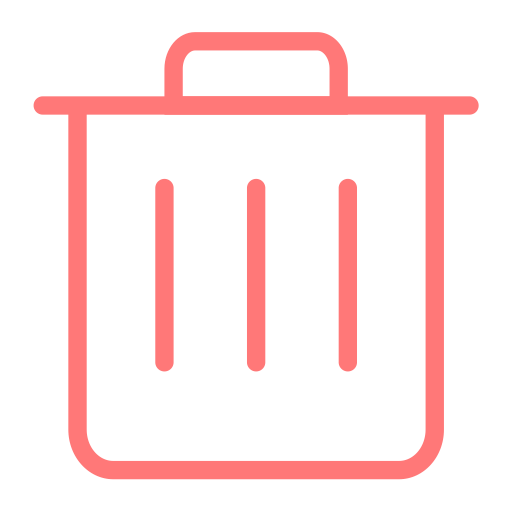 Delete svg vector icon