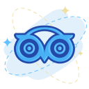 media, social, tripadvisor svg vector icon