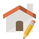 home,pencil icon