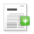 add, paper, plus, report icon