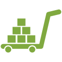 cart, delivery, hand, trolley svg vector icon