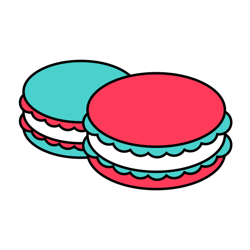 Macaron svg vector icon