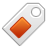 red, tag icon