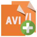 file,format,avi,add icon