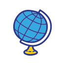 globe, object, school, student, study svg vector icon