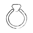heart, love, ring, romantic, valentine, valentine's, valentines svg vector icon