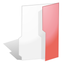 folder,red,open icon