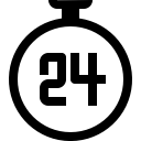 app, clock, essential, object, ui, ux svg vector icon