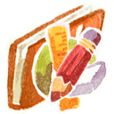 app, red icon