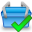 accept, shoppingbasket icon