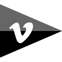 brand, company, flag, logo, media, social, vimeo svg vector icon