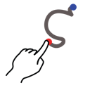 gestureworks, greek, stroke, zeta icon