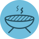 barbecue, barbeq, bbq, grill, meat, picnic, steak svg vector icon