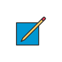 article, linkedin, new, write svg vector icon