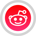 logo, media, reddit, social svg vector icon