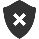delete,shield icon