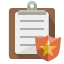 clipboard,shield icon