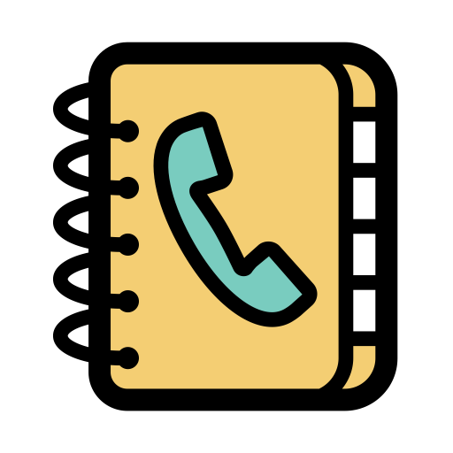Color Block Phonebook svg vector icon