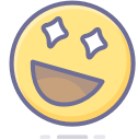 emoji, emot, smiley, struck, super svg vector icon