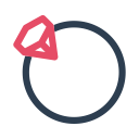 heart, love, married, ring, valentine's day, wedding svg vector icon