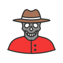 bones, ghost rider, skeleton, skull svg vector icon