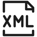 coding, data, filetype, programming, xml svg vector icon
