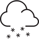 cloud, snow, weather, winter svg vector icon