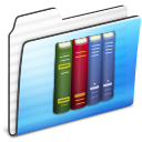library,folder,stripe icon