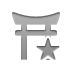 shinto,temple,star icon