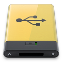 usb, yellow icon