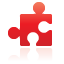 puzzle, red icon