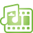 basic, green, music, video icon