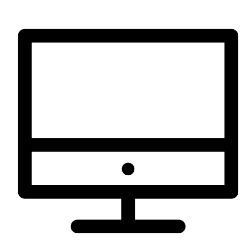 Computer svg vector icon